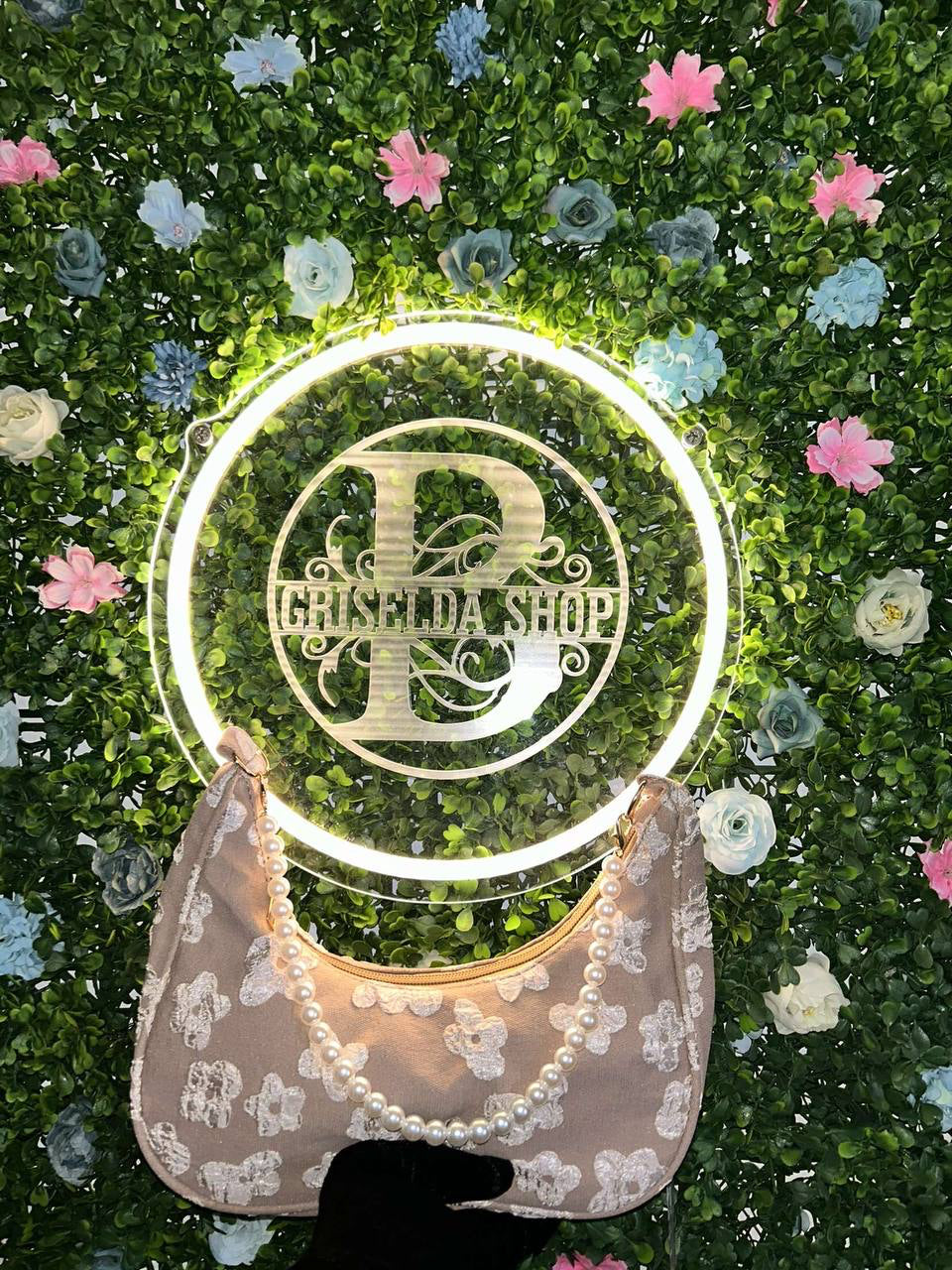 Sac Perlé Beige